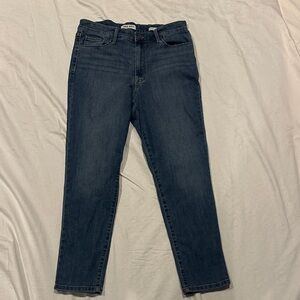 Nine West Dark Blue Gramercy Crop Jean 10